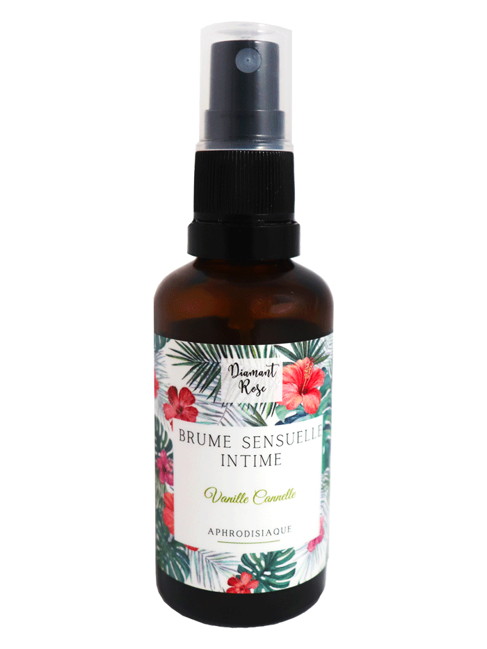 Brume Intime Sensuelle - Vanille & Cannelle - Aphrodisiaque - Diamant Rose